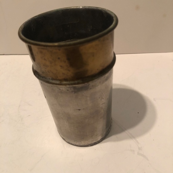 Antique cocktail strainer made with copper, brass , and silver. - used - Picture 2 of 10